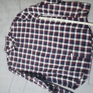 Old Navy slimfit Button-down white maroon and gray size large